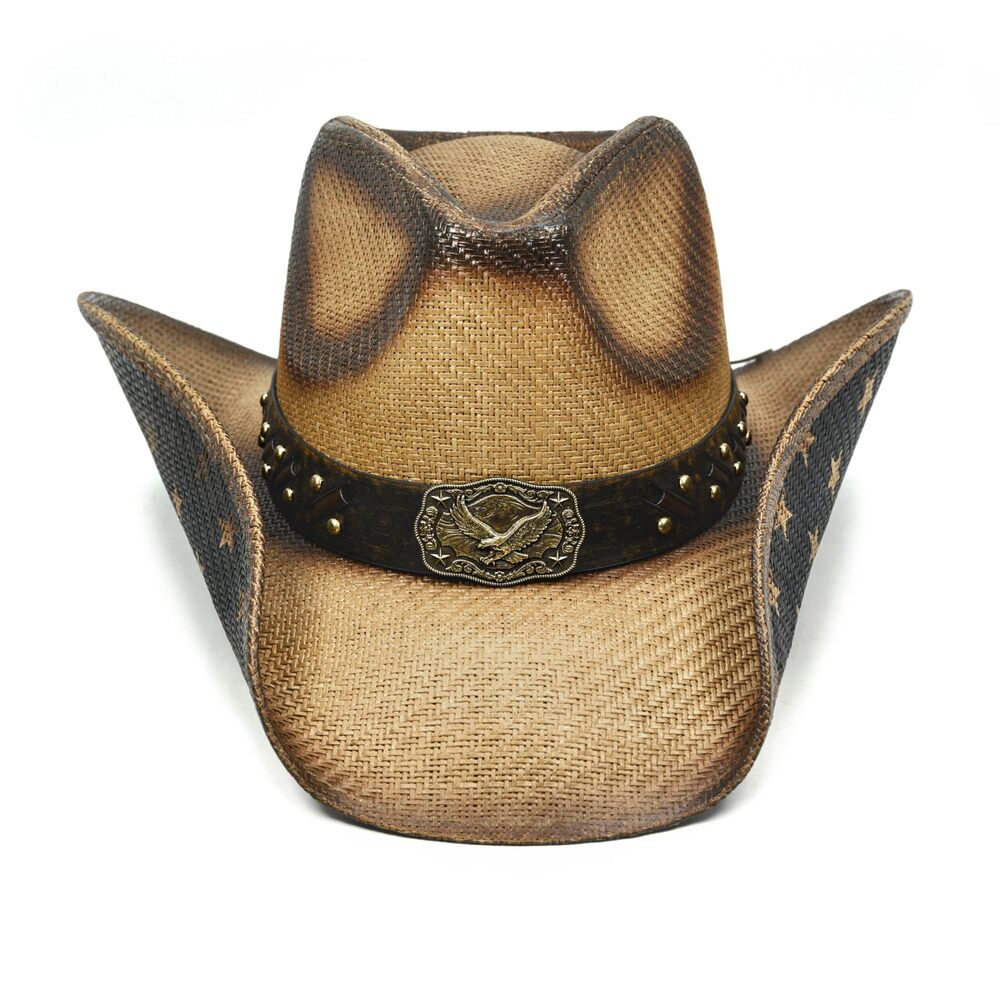 8822 Straw Cowboy Hat For Women And Men – Western Sun Country - Picture 3 of 8